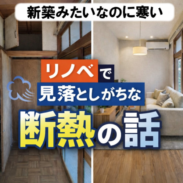 【山梨×中古住宅リノベ】新築みたいなのに寒い…リノベで見落としがちな断熱の話