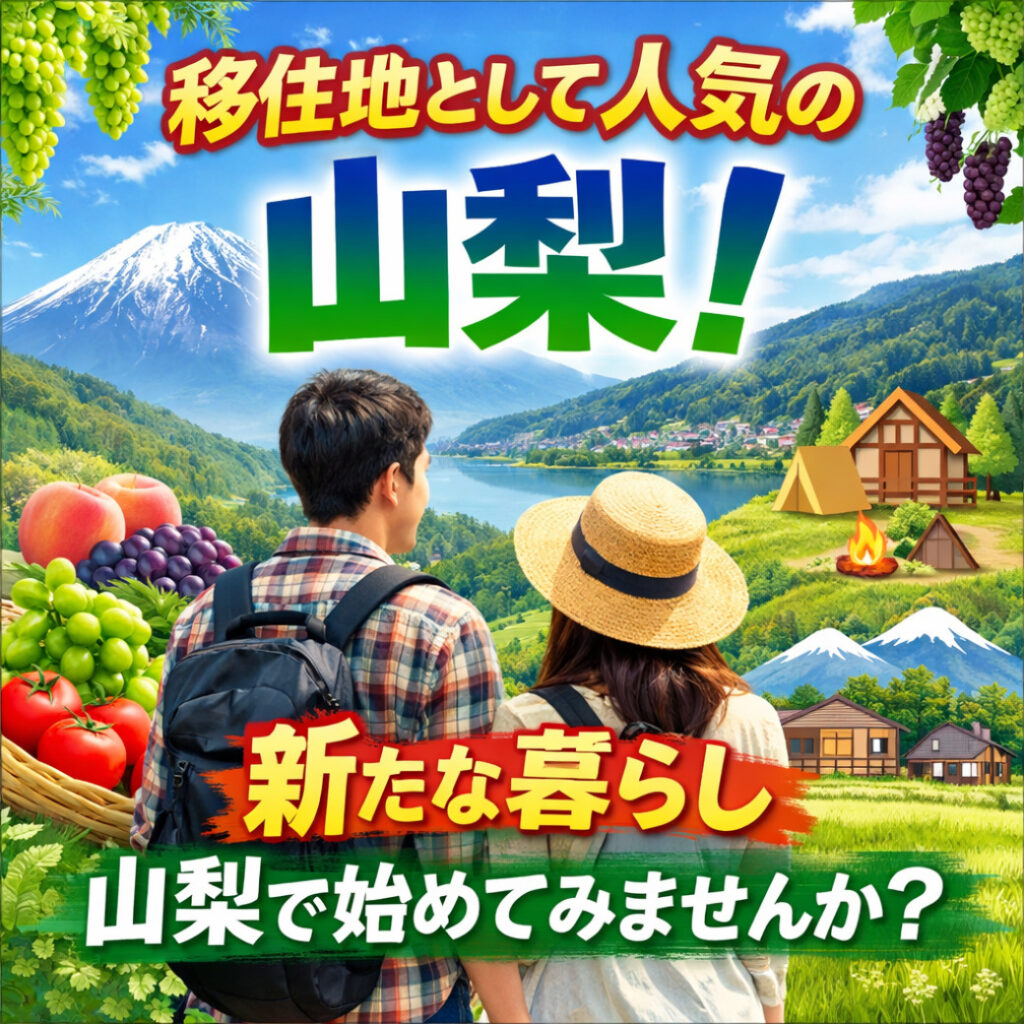 移住地として人気の山梨！新たな暮らし、山梨で初めてみませんか？