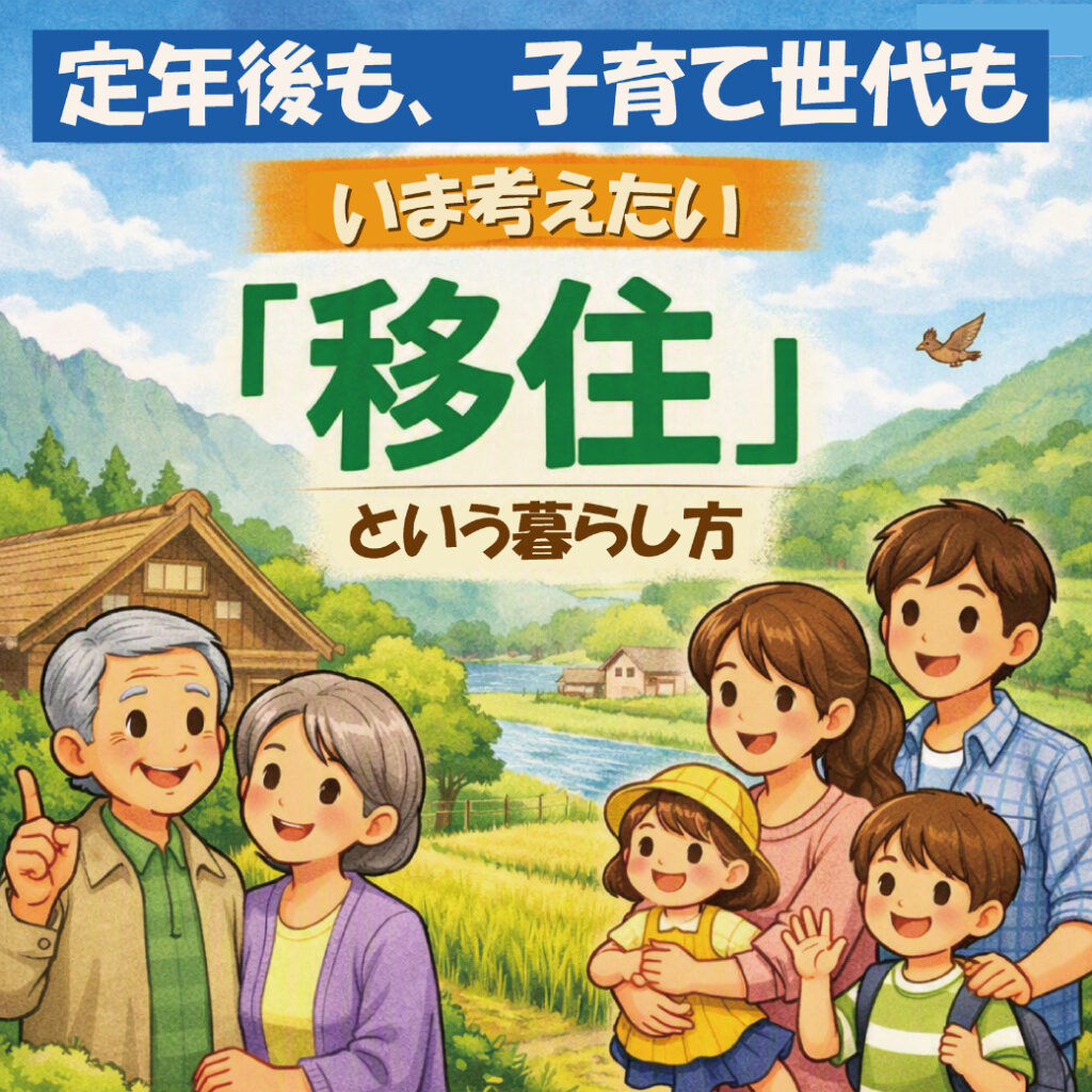 【山梨の移住】定年後も、子育て世代も。いま考えたい「移住」という暮らし方